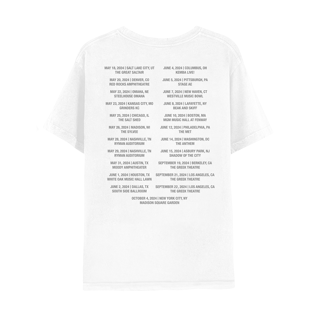 WHITE FTSTTS TOUR TEE